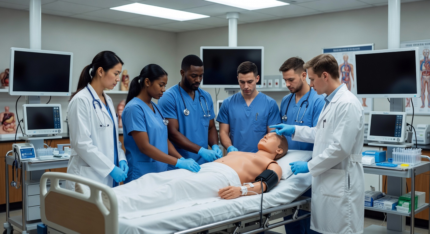 Medical education simulation effect