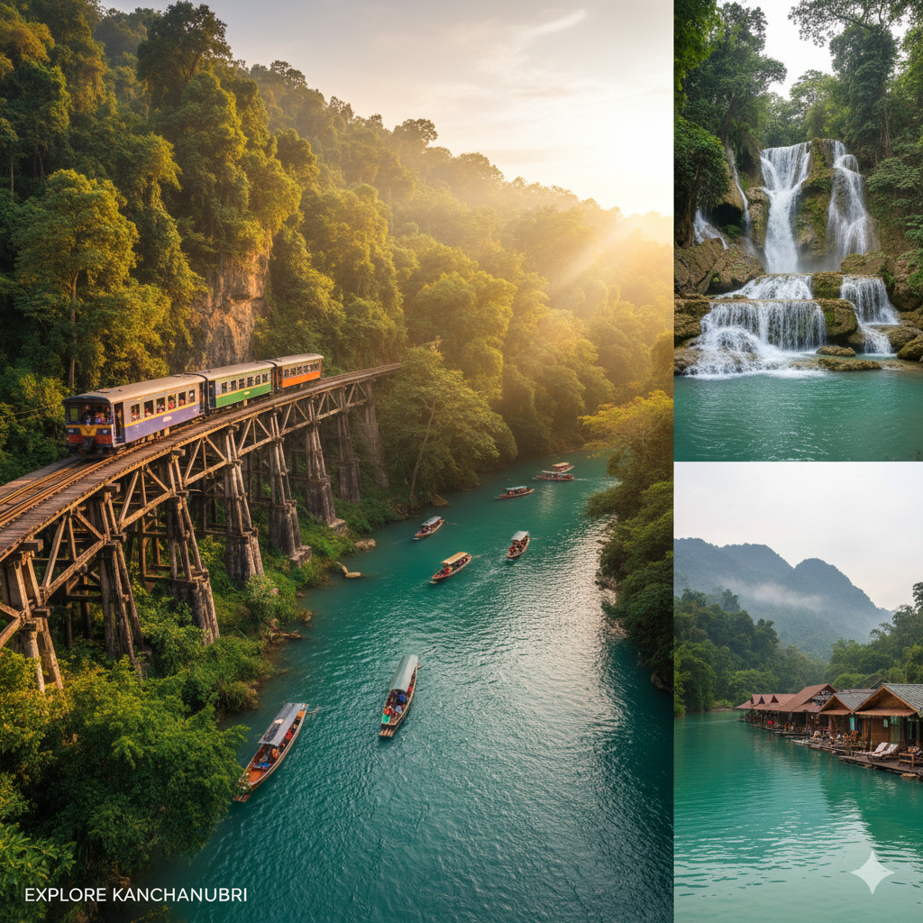 Kanchanaburi River Kwai Thailand adventure travel